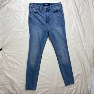 Hollister Skinny Blue Jeans - Ultra-Rise Super Skinny Hollister Classic Stretch